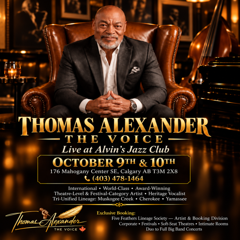 Thomas Alexander — The Voice Live at Alvin’s Jazz Club